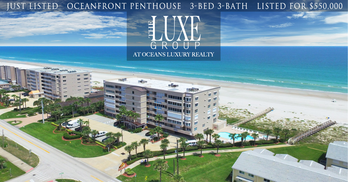 Martinique Oceanfront Condo 703 Just Listed - 4767 S Atlantic Ponce Inlet  - The LUXE Group 386.299.4043